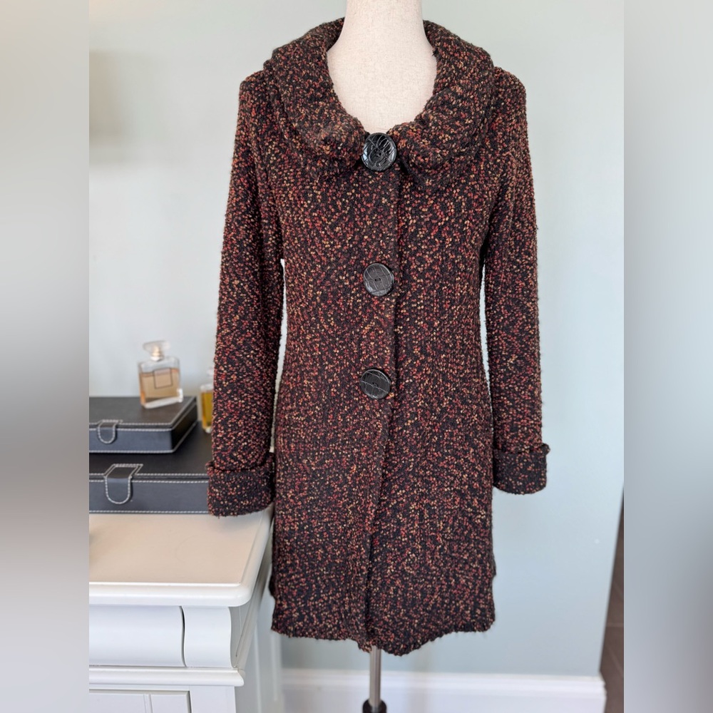 Anthropologie Curio Multicolor Long Sleeve Coat Women’s SZ M